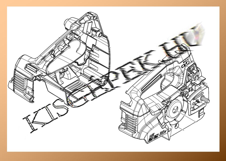 Motorház Makita DUC306, jobb és bal