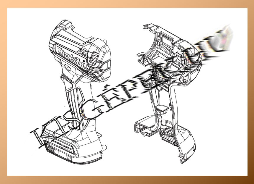 Motorház szett Makita DDF485